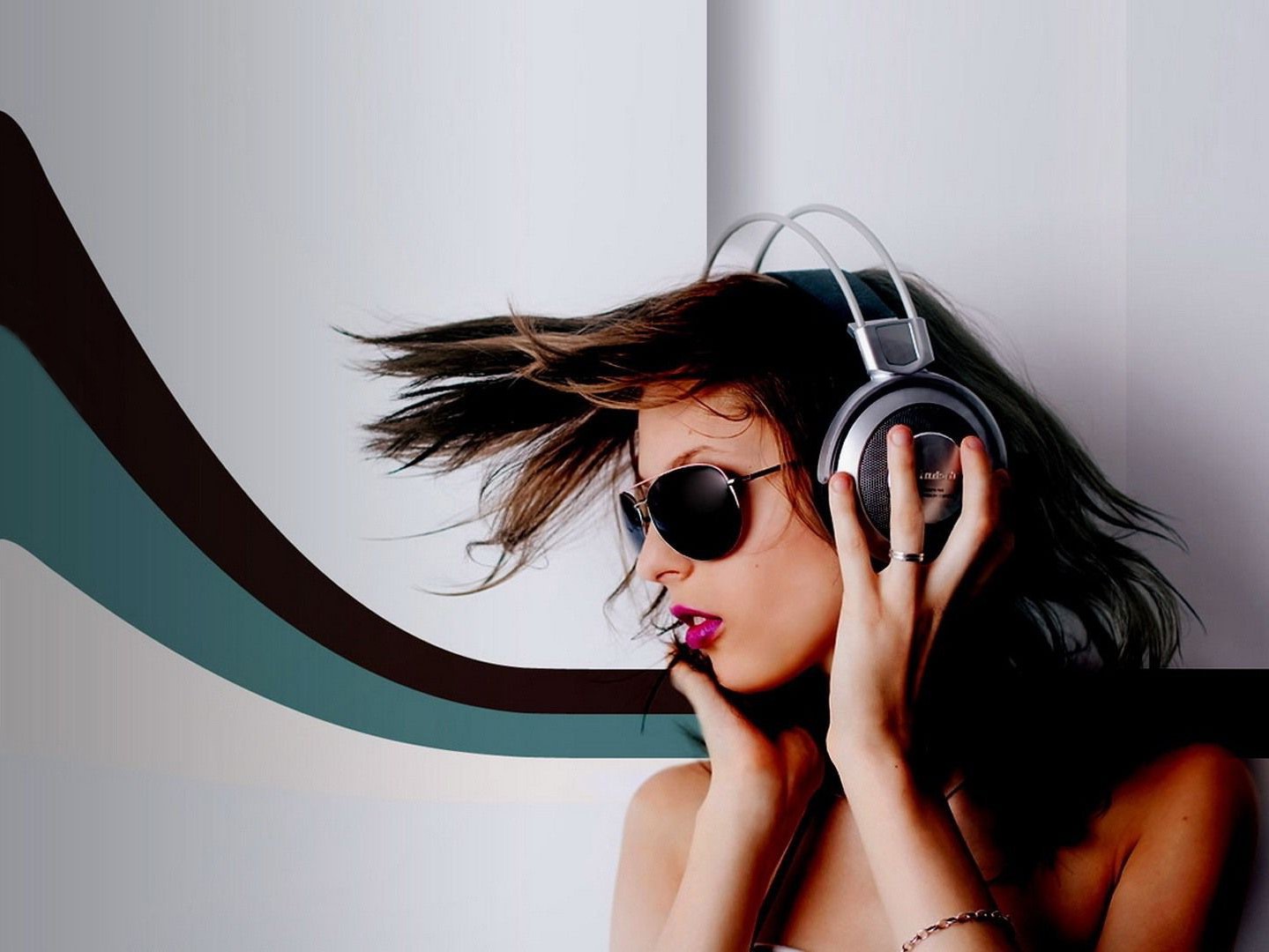Picture of woman listening to music